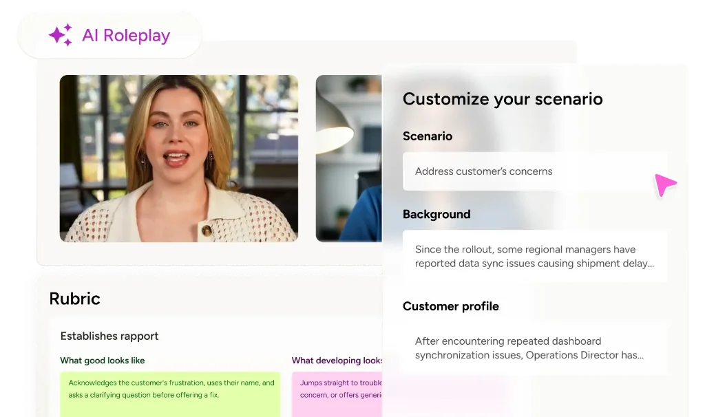 Docebo Roleplay screen