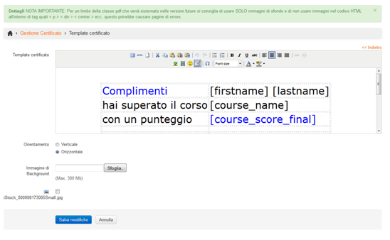 personalizzazione certificati e-learning personalizzazione certificati e-learning