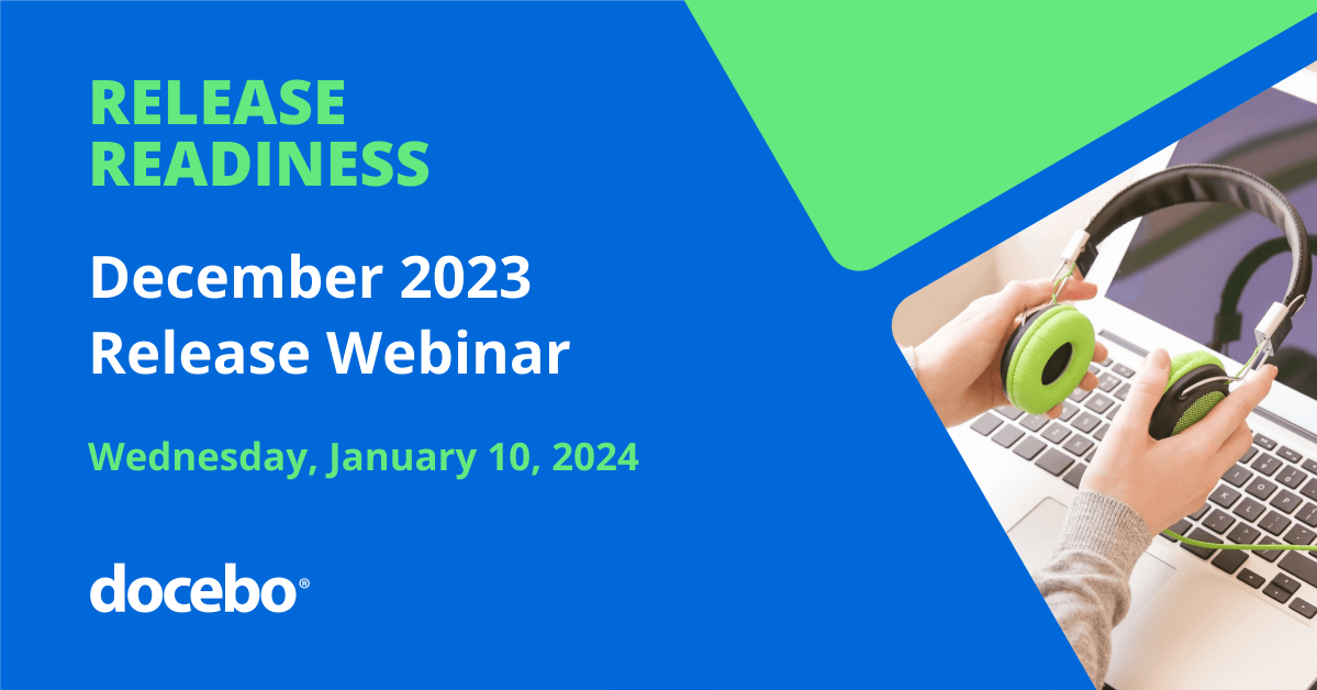 December 2023 Release Readiness