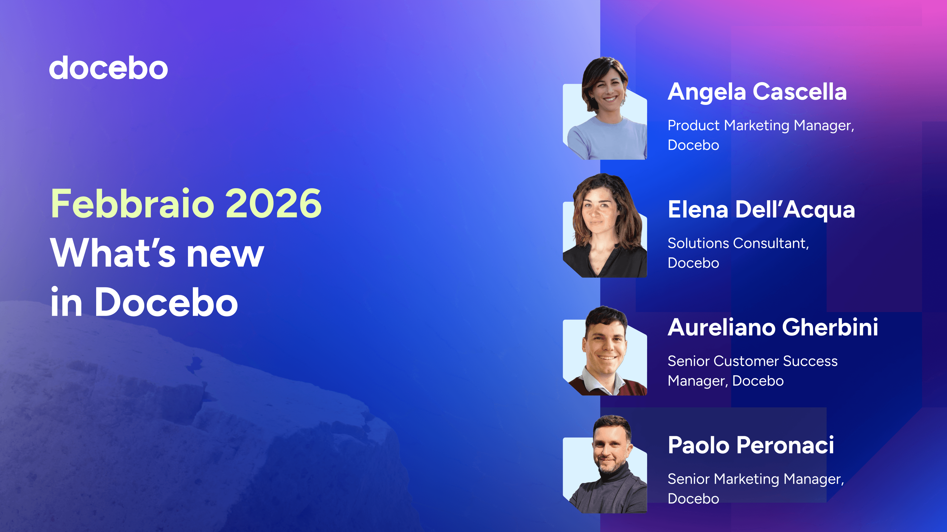 What’s New Webinar – Jan 2026 – Italian Version