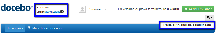 Accedi all’interfaccia semplificata