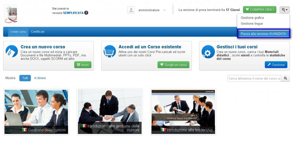 versione avanzata