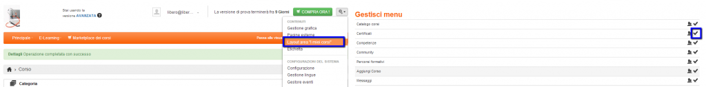 Abilitazione certificato e-learning