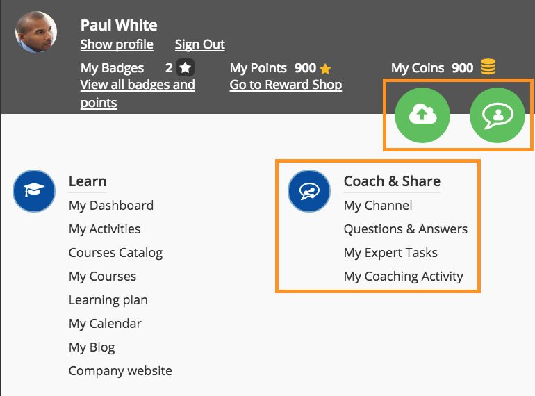 end user guide coach and share