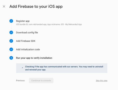 add firebase to your iOS app 3