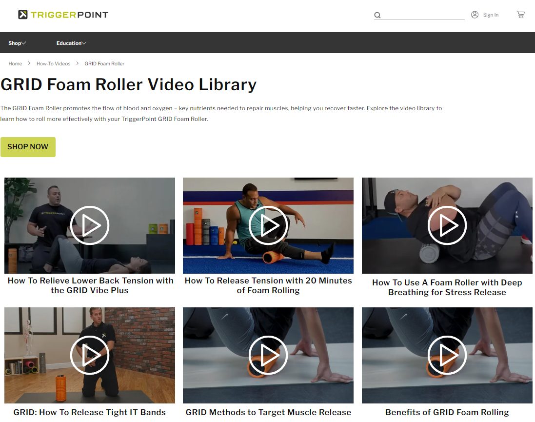 how-to use massage rollers Trigger Point 